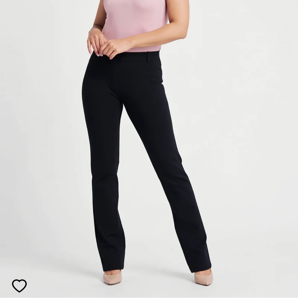 Betabrand Straight-Leg | Classic Dress Pant Yoga Pants black